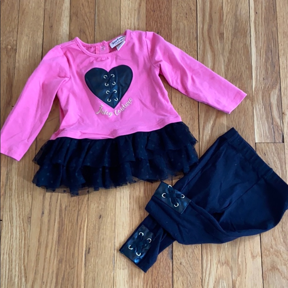 EUC Juicy Couture Baby Girl Outfit size 12m